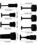 Slick Eight Piece Light Socket Ring Remover Plastic Wrench Set G9 E14 E26 E27 Bulb Base Adapter in various sizes and shapes.