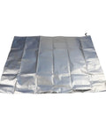 Silver 420D Oxford Telescope Cover For Outdoor Use With Reflective Heat Defense showing full unfolded 100x75 cm sheet