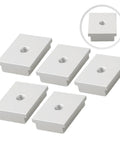 Beefy Five Piece Aluminum Alloy T Track Nuts M6 M8 Set For T Slot Woodworking, Heavy Duty Quick Install Sliders Display