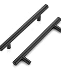 45 Pack Matte Black Stainless Steel Cabinet Pulls 7.38 Inch Length With 5 Inch Hole Center Dope Modern Kitchen Drawer Cupboard Handles