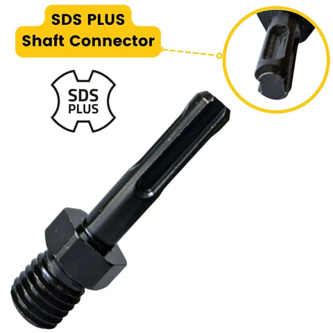 Heavy Duty Five Eighths Inch To Eleven UNC SDS Plus Shank Adapter For Hammer Drills And Core Drill Bits With Secure Fit Arbor Shaft Attachment