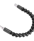 Flexible extension shaft from 32Piece Pro Grade Drill Bits And Socket Set With Stainless Steel Heads, versatile for tight spaces