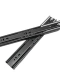 Heavy Duty Silent Drawer Slide Rails Stainless Steel Buffer Damping Cabinet Three Section Ball Bearing Track Two Pieces 500mm