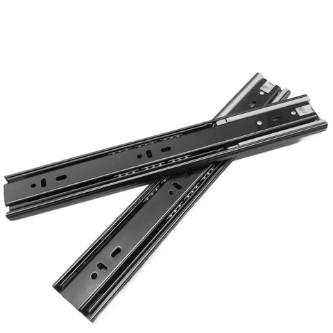 Heavy Duty Silent Drawer Slide Rails Stainless Steel Buffer Damping Cabinet Three Section Ball Bearing Track Two Pieces 500mm