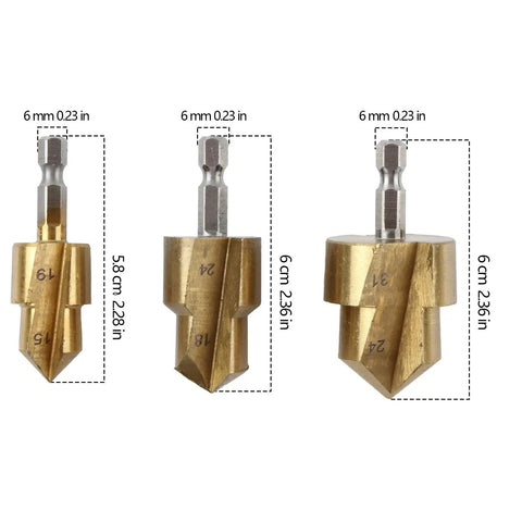 Grab These 3 Pack Ppr Lift Step Bits With 20 25 And 32 Mm Reamers To Smooth Pipe Ends Fast And Easy For Plumbing Jobs That Need Quality Steel Durability.