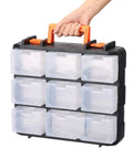 Detachable 16 Section Toolbox With 13.5 Inch Removable Toolbox Dual Sided Storage for Screws Nuts Bolts and Small Tools