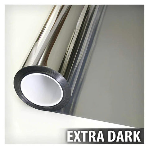 S05 Window Film For Daytime Privacy And Heat Control Mirror Silver Tint Very Dark Level 5 24 Inch By 16 Foot Roll For Windows