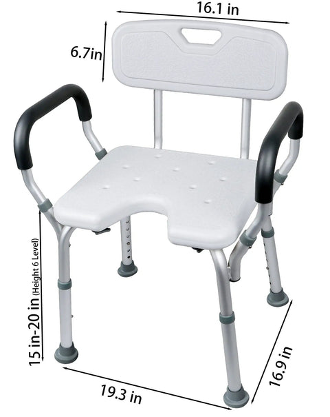 Tool Free Assembly Shower Chair For Tub No Tools Needed With Adjustable Height From 15 To 20 Inches In 1 Inch Steps Portable Bath Seat