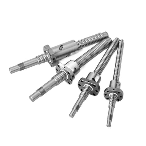 Beefy End Machined SFU2505 Ball Screw With Flange Nut For Z Axis Positioning On Motion Rail 750mm Length 25mm Diameter 5mm Lead C5 Ground
