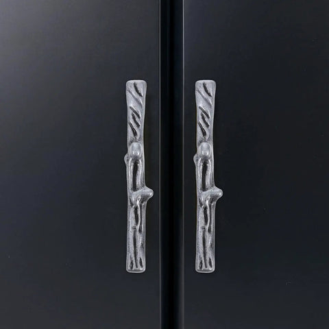 Rustic Twig Drawer Pulls With Metal Branch Cabinet Handles And Screws For Kitchen Dresser Wardrobe Furniture Hardware Home Use