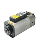 7.5 KW Air Cooled Automatic Tool Change Spindle Motor 24000 RPM ISO30 Taper CNC Router from side angle, showing detailed features.