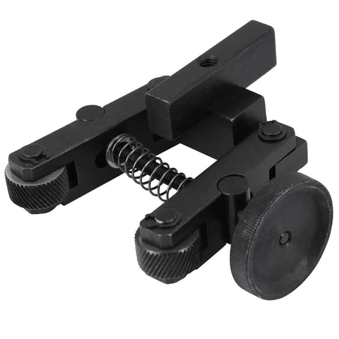 Knurling Tool Holder With 2cm Shank And Four Spare Knurling Wheels For Metal Lathe And 7X Mini Lathe, showing spring mechanism