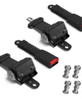 40 Inch Retractable Golf Cart Seat Belts Kit Universal Fit For Club Car EZGO Yamaha 2 Pack No Brainer Install Durable Safety Belts