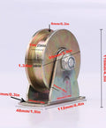 Heavy Duty H Groove Sliding Gate Roller Wheel Made From Tough 45 Steel Casters showing dimensions and galvanized finish for industrial use.