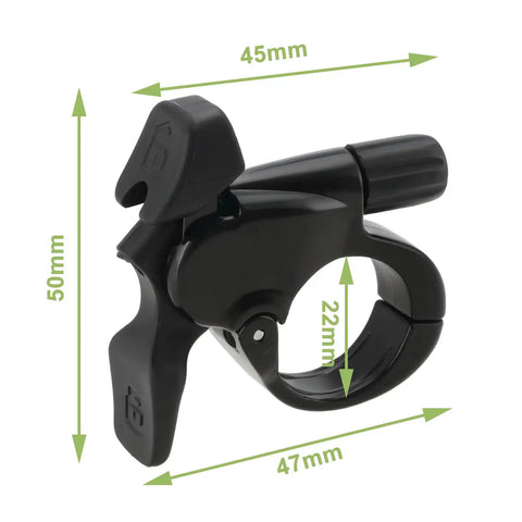 Beefed Up Bike Fork Remote Lockout Lever Aluminum Alloy Front Suspension Lock Switch For 22mm Handlebars with dimensions