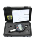 Portable Shore A And D Digital Hardness Meter Durometer Tester With Large LCD Screen in case, gray ABS body, for rubber and tires.