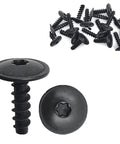 50 Pack Self Tapping T20 Screws for Fender Liner Splash Shield Bumper Cover Replacement N90974701 Carbon Steel for VW, close-up view