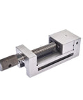 Top Shelf Screwless Mini Insert Toolmaker Vise For Milling And Drill Presses Hardened Steel Machinist Vice, compact design with knurled handle.