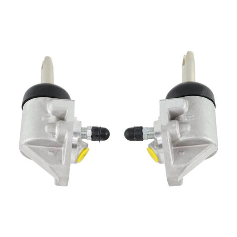 Pair Of Hydraulic Uni-Servo Cylinders For 10 And 12 Inch Marine Trailer Brakes, heavy-duty aluminum parts shown side by side.