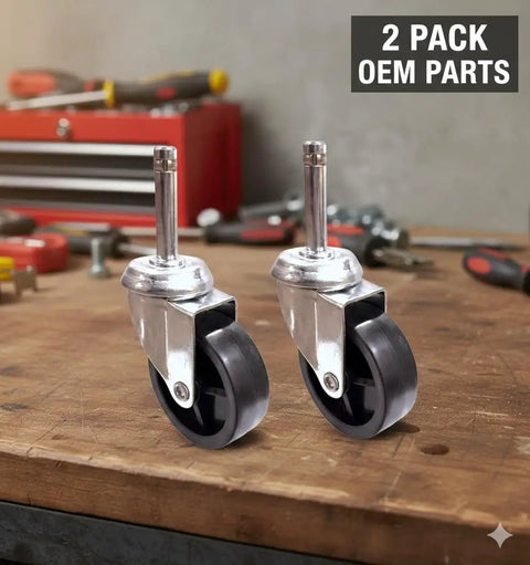 Set Of 2 Heavy Duty 3 Inch Swivel Caster Wheels For Convertible Hand Truck Junior Replacement Polyolefin Wheel
