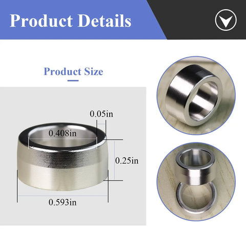 Dodge Ram 4 Pack Intermediate Steering Shaft Bushings For 2003 To 2019 1500 2500 3500 4500 5500 5.9 6.7 Cummins G56 Billet Aluminum