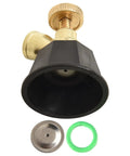 Adjustable Atomizing Garden Nozzle For Cyclone Spray Head With 14.5 mm Thread And Multi Spray Modes for lawn irrigation, alloy construction.