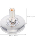 2 Pack Stainless Steel Mop Base Replacement Plates Heavy Duty Rotating Mop Head Spare Parts For Commercial And Industrial Floor Cleaning Compatible With Various Mop Frames Easy Swap, 16.5 cm