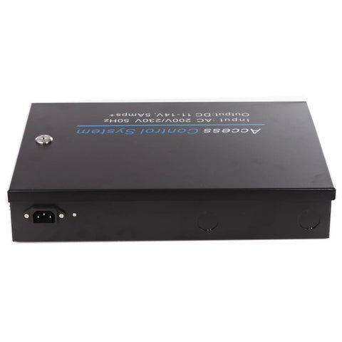 Heavy Duty Access Control Power Supply Box Pumping Out Steady 12Vdc Current For Wiegand Boards shown from above.