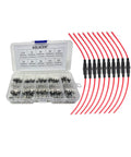 Inline Screw Type 16 AWG Fuse Holder Kit With 10 Pieces And 100 Pieces Of Quick Fast Blow Glass Fuses 5x20mm For Automotive Electrical Projects