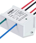 Heavy Duty DPST Relay Module 8A 24V AC DC Control, 1NO 1NC, Double Pole Single Throw, White Case with Input and Output Wires