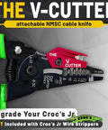 Needle Nose Wire Strippers for Electricians Pro Grade Crimping and Stripping Tool AWG 8-22 with Glow In The Dark Ergonomic Handles 47002
