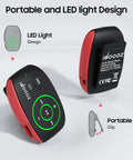 Clip-On MP3 Player With LED Light, 8GB Mini Music Player For Sports, Gym, Running, Jogging, Secure Clip Design, Portable View