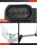 Detailed view of Plug And Play Tesla Ride Height Level Sensor Pair for Model S 2012-2021 and Model X 2016-2021 showing connector and bracket
