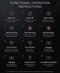 Functional operation instructions for 4K POV Baseball Glasses With Camera For Men And Women Sports Sunglasses Eyewear