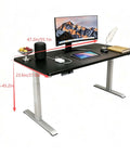 Rock Solid Dual Motor Electric Standing Desk With Smooth Height Adjustable Sit And Swap Frame Built Tough for home and gaming setup.