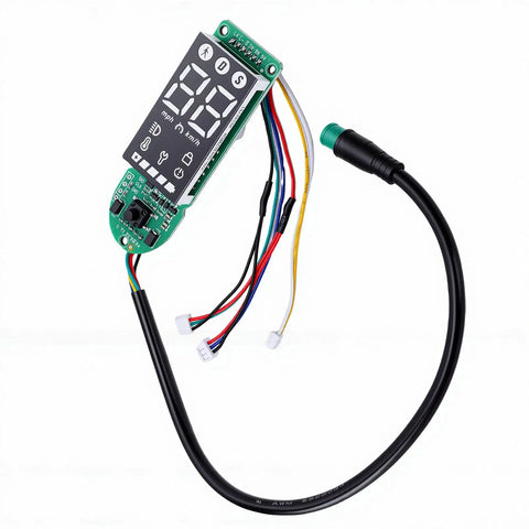 MI4 Electric Scooter Dashboard Replacement PCB Display Module showing screen controls and error code display