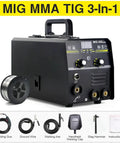 3 In 1 MIG MMA TIG Non Gas Welding Machine 250A Super 220V with accessories for DIY projects in home garage
