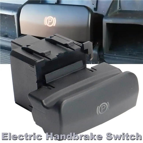 Solid Electric Parking Brake Actuator Switch For Peugeot 3008 2009 To 2016 close-up showing button and connector details.