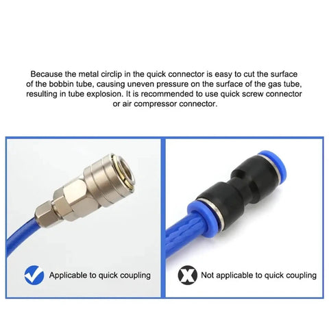 Heavy Duty PU Pneumatic Hose With Reinforced Fiber Core For High Pressure Air Compressor Systems quick connector comparison