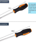 19 In 1 Precision Hardware Kit For DIY Home Projects with flathead and Phillips screwdrivers, 20cm, non-slip PVC handles