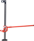 Ratcheting 7,000 Lbs Off Road Farm Jack With 60 Inch Length And 6 To 48 Inch Lift Range Heavy Duty Workhorse Utility Jack For Tractor Truck SUV Red