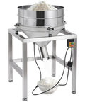 Automatic Powder Sifter Machine With 110V Electric Vibrating Flour Sieve Shaker Fast 3600RPM Sifting System Includes 40 Mesh And 100 Mesh Screens