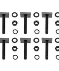 Durable Stainless Steel T Slot Bolts Kit For Secure Roof Rack Mounting 6 bolts, nuts, and washers in a 20mm size.