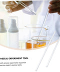 Two Pack Glass Electrostatic Experiment Sticks With Silk Cloth for static electricity learning in a lab setup