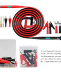 Pro Grade Digital Multimeter Test Lead Kit with Alligator Clips, Replaceable Probes, 16 Piece Set, CAT III 1000 V 20 A