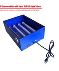 UV Exposure Unit Silk Screen Printing Light Box With 4 15W LED Tubes 18 By 12 Inch Exposure Area 395nm 110V 60W Blue