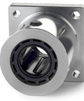 Super Smart Flanged Pillow Block Bearing Fits One Point Five Inch Shafts With Self Aligning Closed Housing And Double Duty Load Handling Built Like A Rock For Smooth Linear Motion Travel, showing detailed bearing structure.