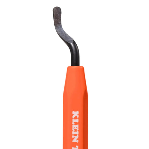 Close-up of Two Pack Pipe Reamer Pen Set for PVC and Metal Conduit Deburring Tool With Free Spin Blade Pocket Clip for Easy Carry