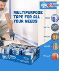 Blue Painter's Tape Three Quarter Inch Wide 36 Roll Pack For Sharp Clean Lines On Walls And Trim Multi Surface Masking Tape