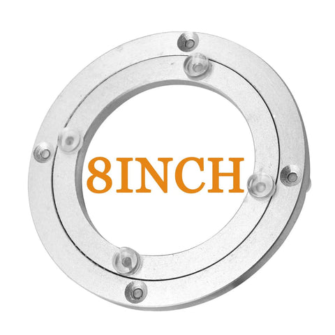360 Degree Swivel Plate For Round Tables 8 inch aluminum alloy bearing base with sturdy hardware for smooth rotation